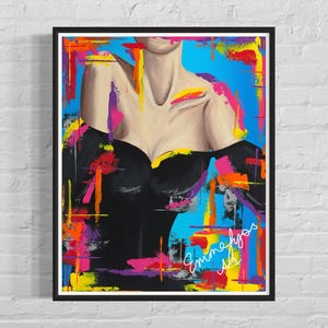 Without Shame Art Print | Colorful Wall Decor | Woman Artwork | Self-Love Art | Encouraging | Dopamine Decor | Empowering Feminine Art Print