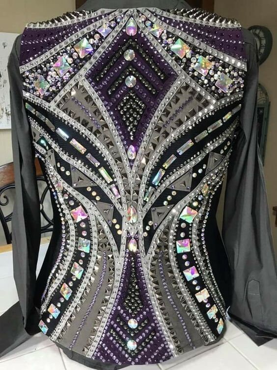 Veste De Show Western Pour équitation - Sara Fashion Store - Fabriquée En Inde - Neuve