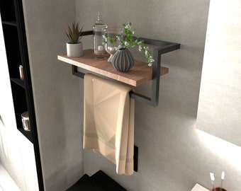 Towel Bar With Shelf, Multifunctional Towel Rack, Housewarming Gift