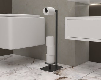 Toilet Paper Stand With Storage, Bathroom Decor, Housewarming Gift