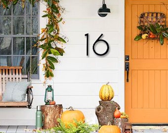 10 Inch Floating Modern House Numbers / Letters