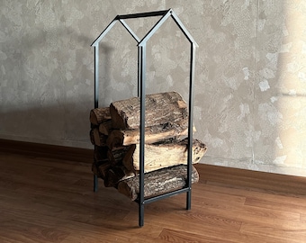 Almacenamiento de leña en forma de hogar/soporte de troncos/decoración de granja