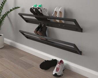 Étagère de rangement pour chaussures en métal, meuble d'entrée, cadeau de pendaison de crémaillère