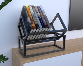 Bookcase Display Shelf, Desktop Organizer, Vinly Record Holder, Housewarming Gift