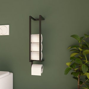 Toilet Paper Holder with Storage, Bathroom Decor, Housewarming Gift