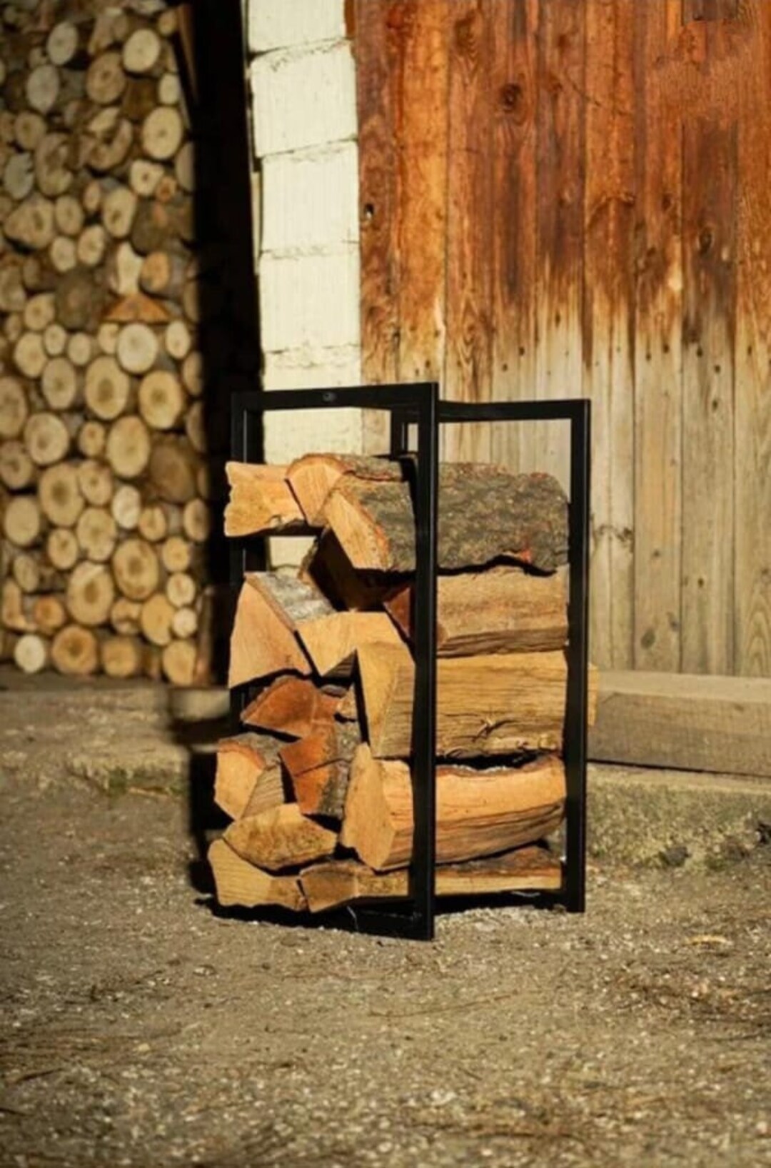 Minimalist Portable Firewood Rack/log Holder/farmhouse Decor Etsy