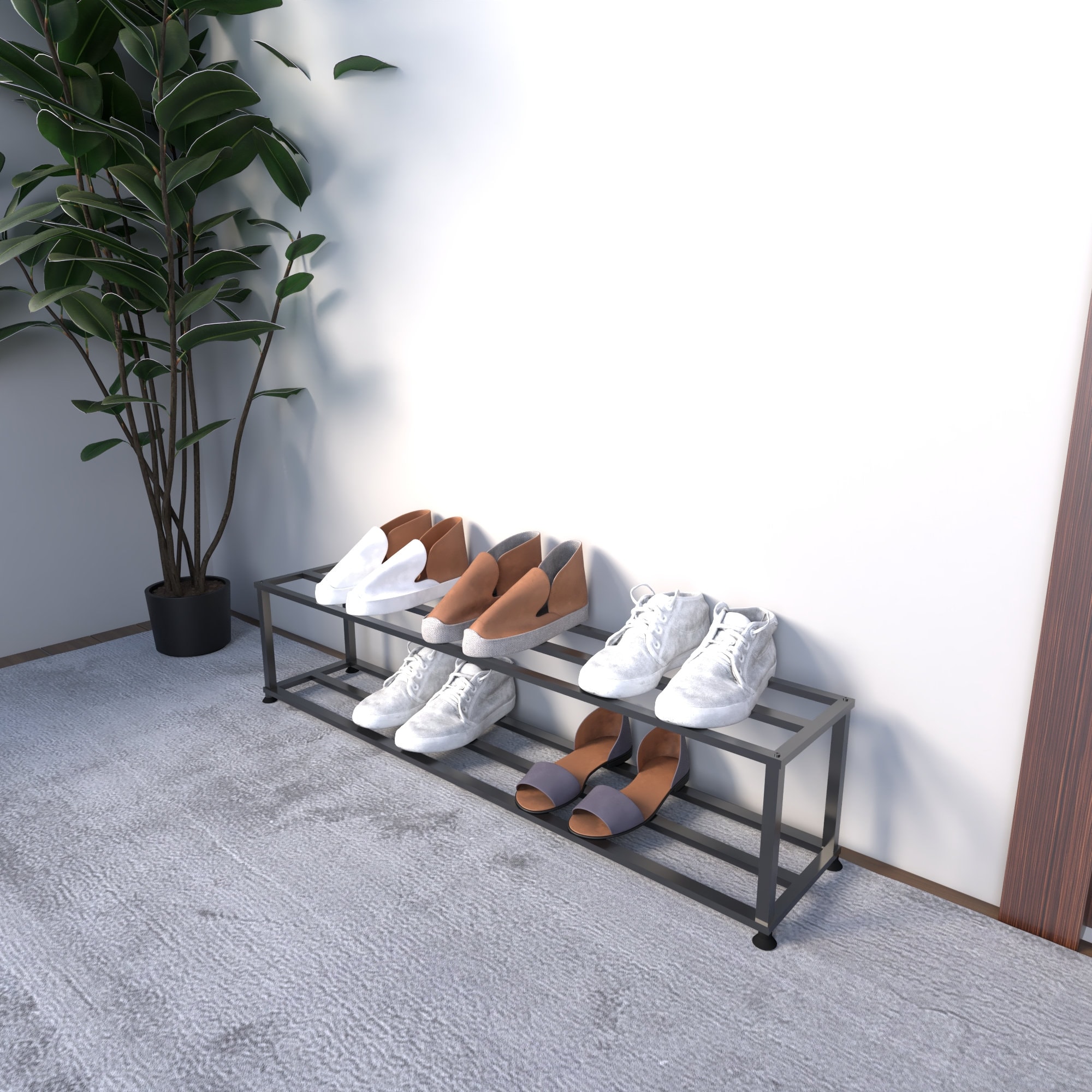 Shoe Storage Stand Entryway Furniture Housewarming Gift Etsy