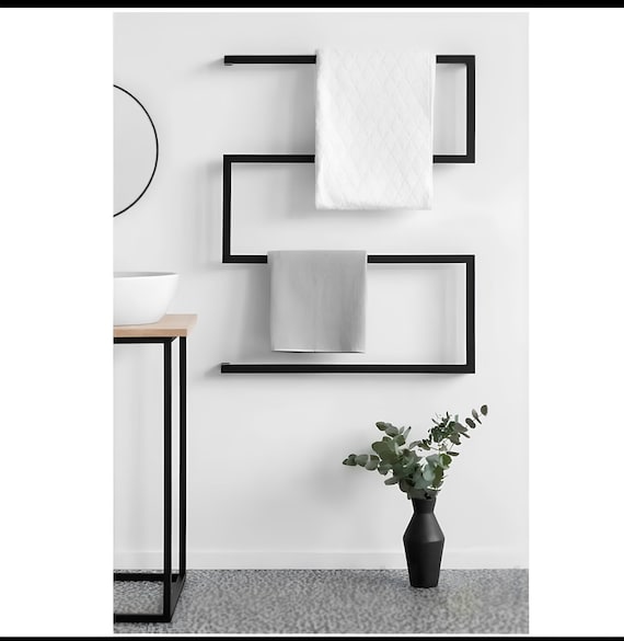 Wall Mounted Towel and Blanket Holder/Towel Rack Bathroom Decor/Housewarming Gift
