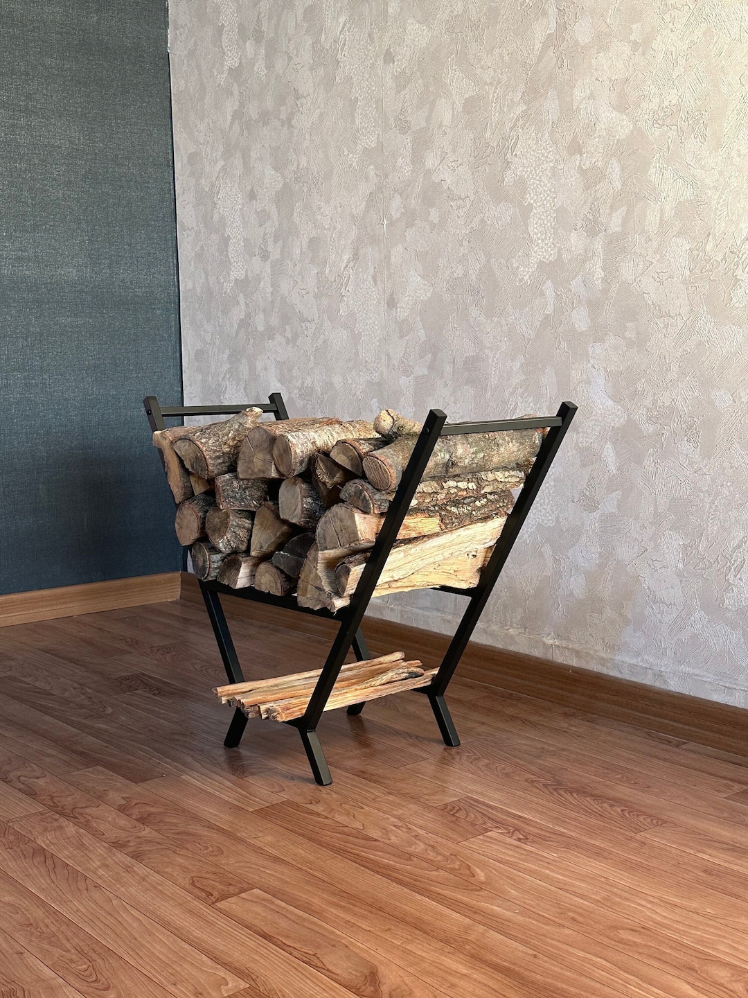 V Shaped Wood Rack Firewood Storage/log Holder/farmhouse Decor Etsy