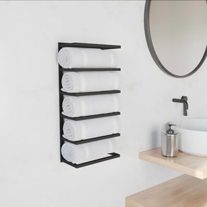 Multiple towel rack, towel storage for small bathroom, Towel holder