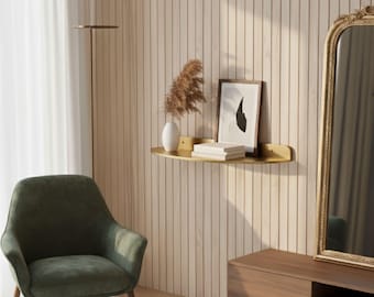 Modern Metal Shelf, Minimal Floating Wall Decor, Scandinavian Wall Organizer