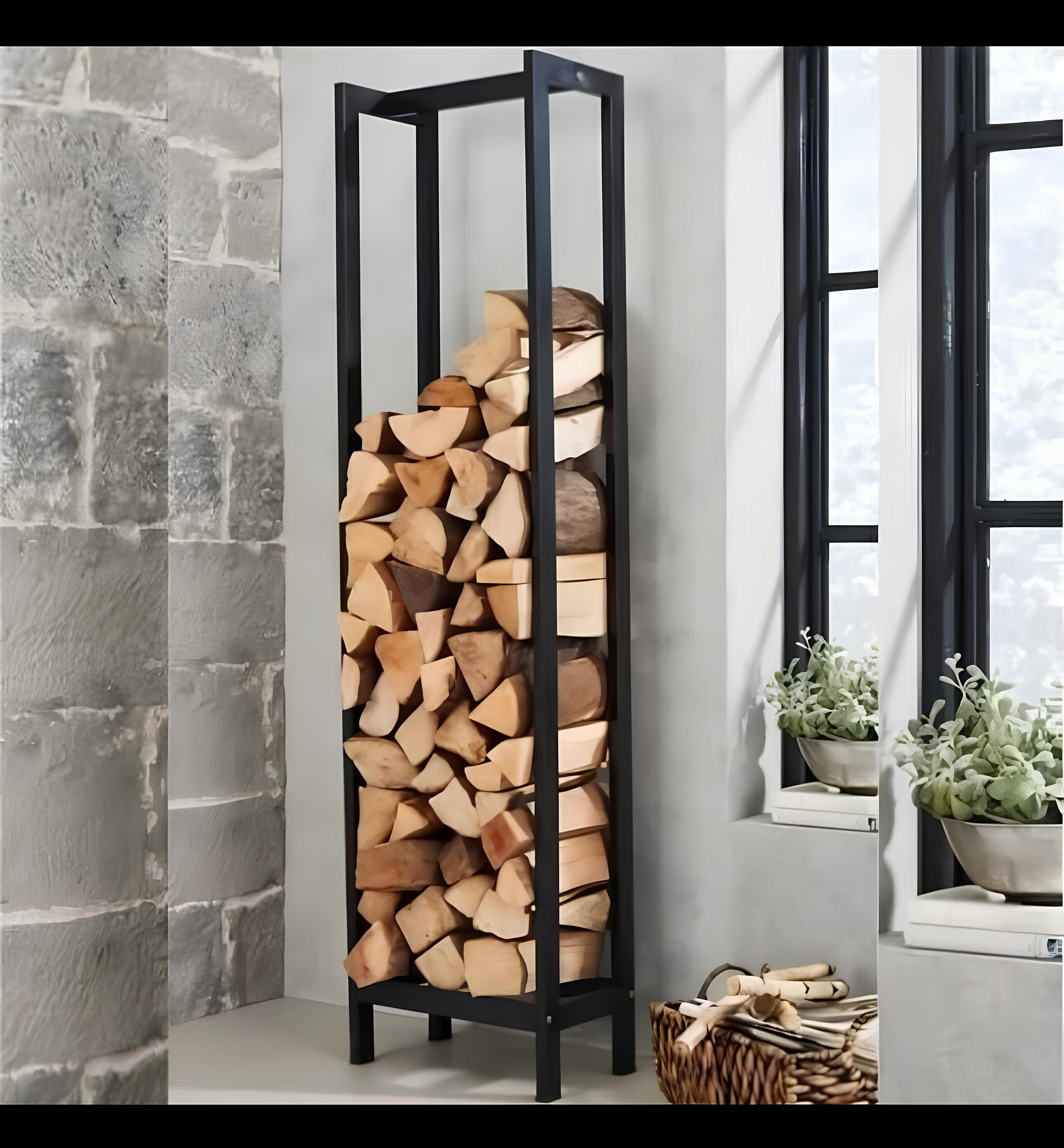 Vertical firewood holder new arrivals