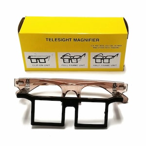 Jewelers Head Magnifying Glasses Half Frame Telesight Magnifier. Choose Magnification Below