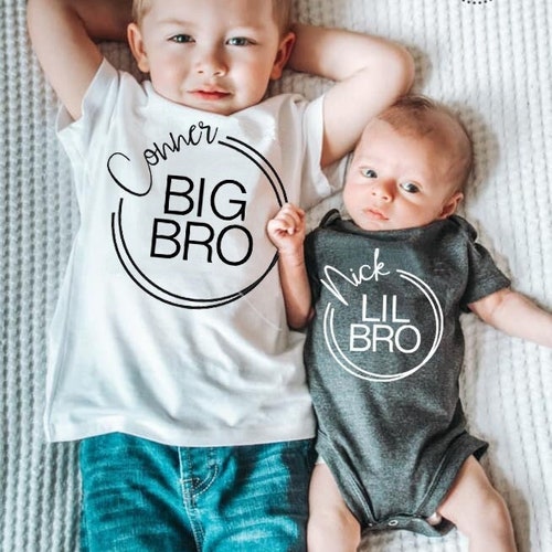 Big Brother and Little Brother T-shirt SVG and PNG Download - Etsy