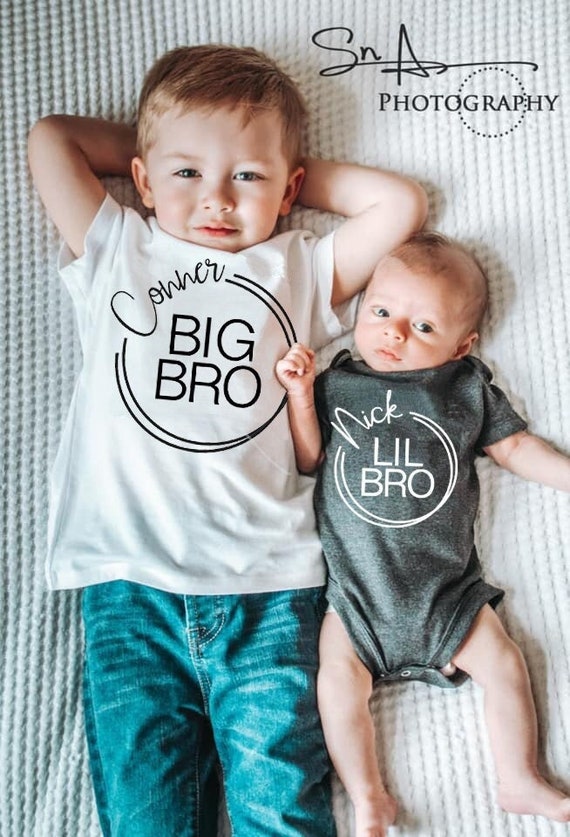 Big and Little Brother T-shirt SVG and PNG Download Etsy