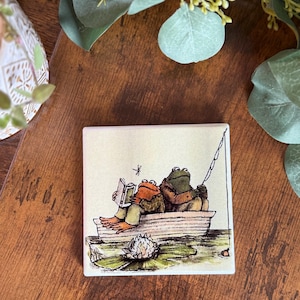 Frog & Toad (A)-Ceramic Coasters- Set of 4 Variety image 5