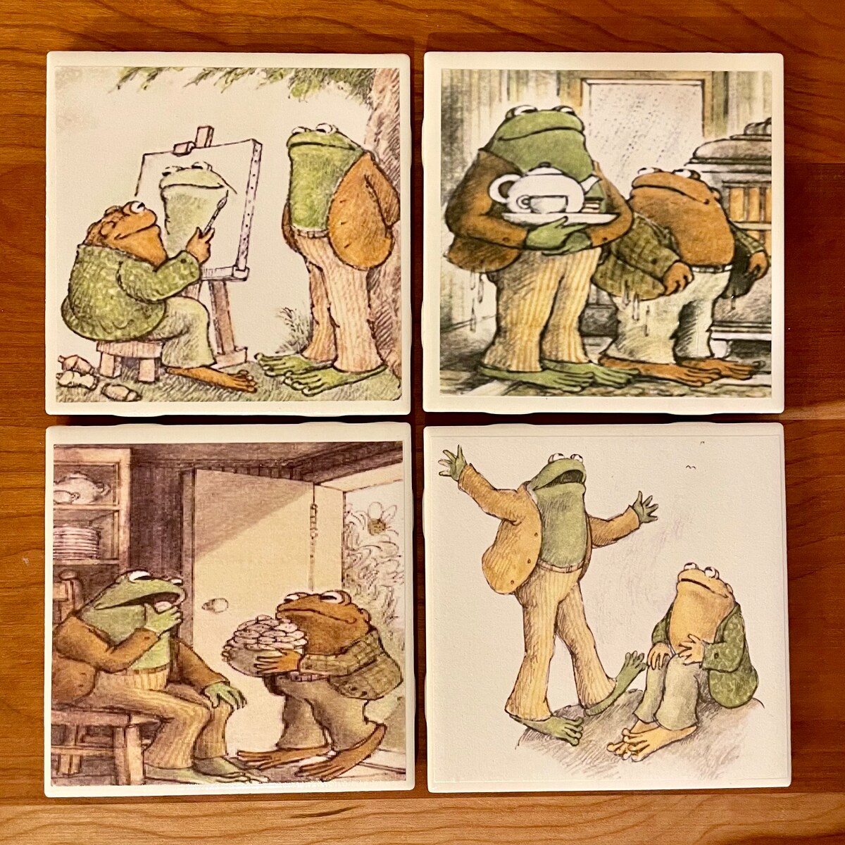 Frog & Toad B Ceramic Coasters Set of 4 Variety - Etsy