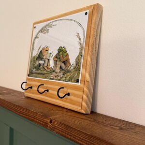 Frog & Toad Handcrafted Wooden Key Rack for Wall (3 Hook) image 4