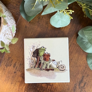Frog & Toad (A)-Ceramic Coasters- Set of 4 Variety image 3