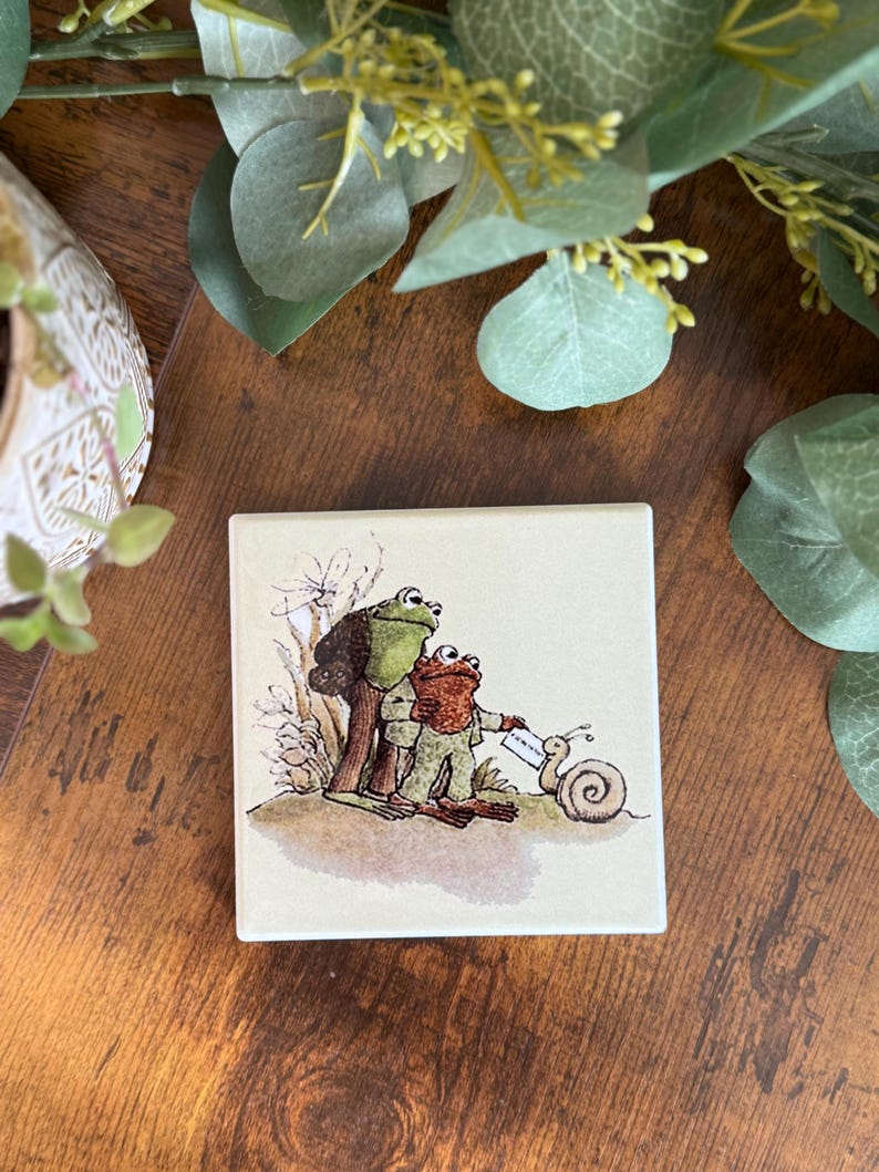 Frog & Toad (A)-Ceramic Coasters- Set of 4 Variety image 3
