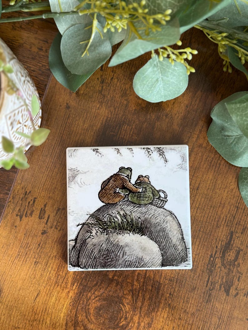 Frog & Toad (A)-Ceramic Coasters- Set of 4 Variety image 6