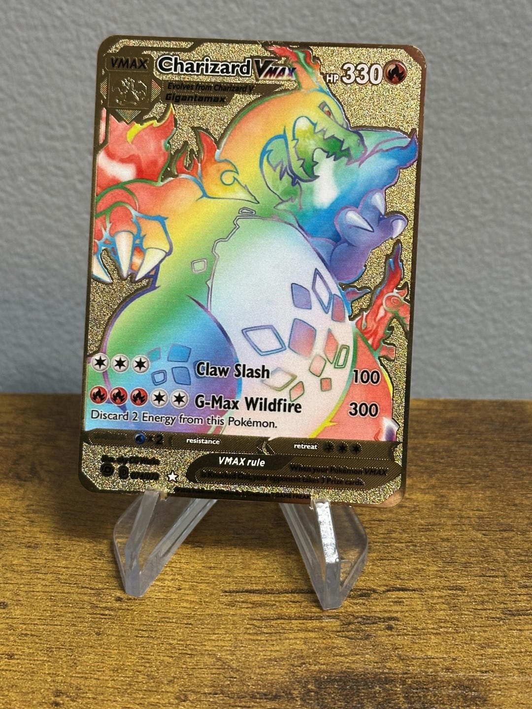 foil pokemon gold cards Charizard Gold Foil Pokmon Card 4/102 N/mint Fresh out of the box