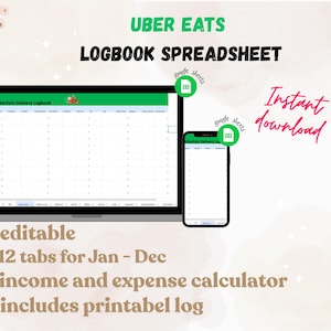 Planilha simples de registro de entregas do Uber Eats usando o Google Sheets