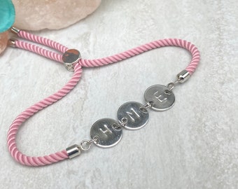 Three Initials Personalized Bracelet, Triple Initial Custom Bracelet, Name Letter Bracelet, Gift for Her, Mothers Day Gift, New Year Gift