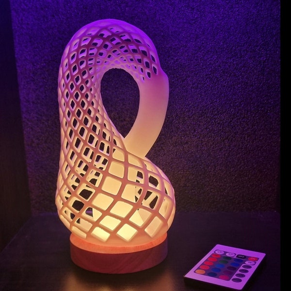 Klein Bouteille Lampe RGB | décoration intérieure unique et minimaliste