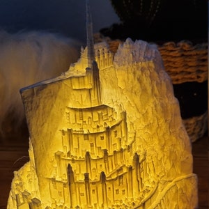 MAJESTE Escultura Senhor dos Anéis, Modelo Minas Tirith Criativa Cinzeiro  Estátua Decoração de Mesa //2