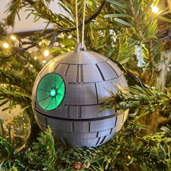 Boule de Noël lumineuse Star Wars Etoile de la Mort | décoration Sapin de Noël Ornament