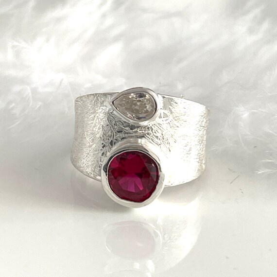 Bague Argent 925 Et Cristal De Roche - Modèle BA-AR-333 D Taille 56 - Neuf Avec étiquettes