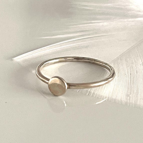 Bague En Argent Massif 925 - Taille 54 - Occasion - Style épuré