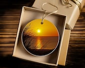 Cornish sunsets ceramic decorations, Cornwall sunset ceramic decoration, Cornish gifts, Cornish personalised ceramic gifts, home decoration