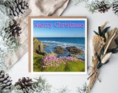 Treyarnon Bay Cornwall Christmas Card, Cornish Christmas Card, Cornish Coast Christmas Card, Cornish Coast Path Christmas Card,Treyarnon Bay