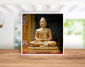 Penang Buddha Card, Card for  Buddha Lovers, Card for Buddhists, Buddhist Card, Relaxing Card, Face of Buddha