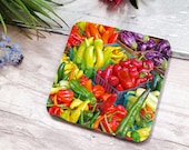 Quirky Colourful Coasters, Coasters to Lift Your Mood and Make You Smile, Available Individually or As a Set of 4