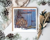 Seefeld Fans Card, Austrian Alps Card, Austria Birthday Card, Seefeld Christmas Card, Austria Christmas Card, Christmas Card of Seefeld
