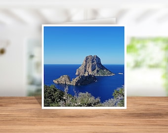 Ibiza Card of Es Vedra, Ibiza Birthday Card, Ibiza Icon, Summer