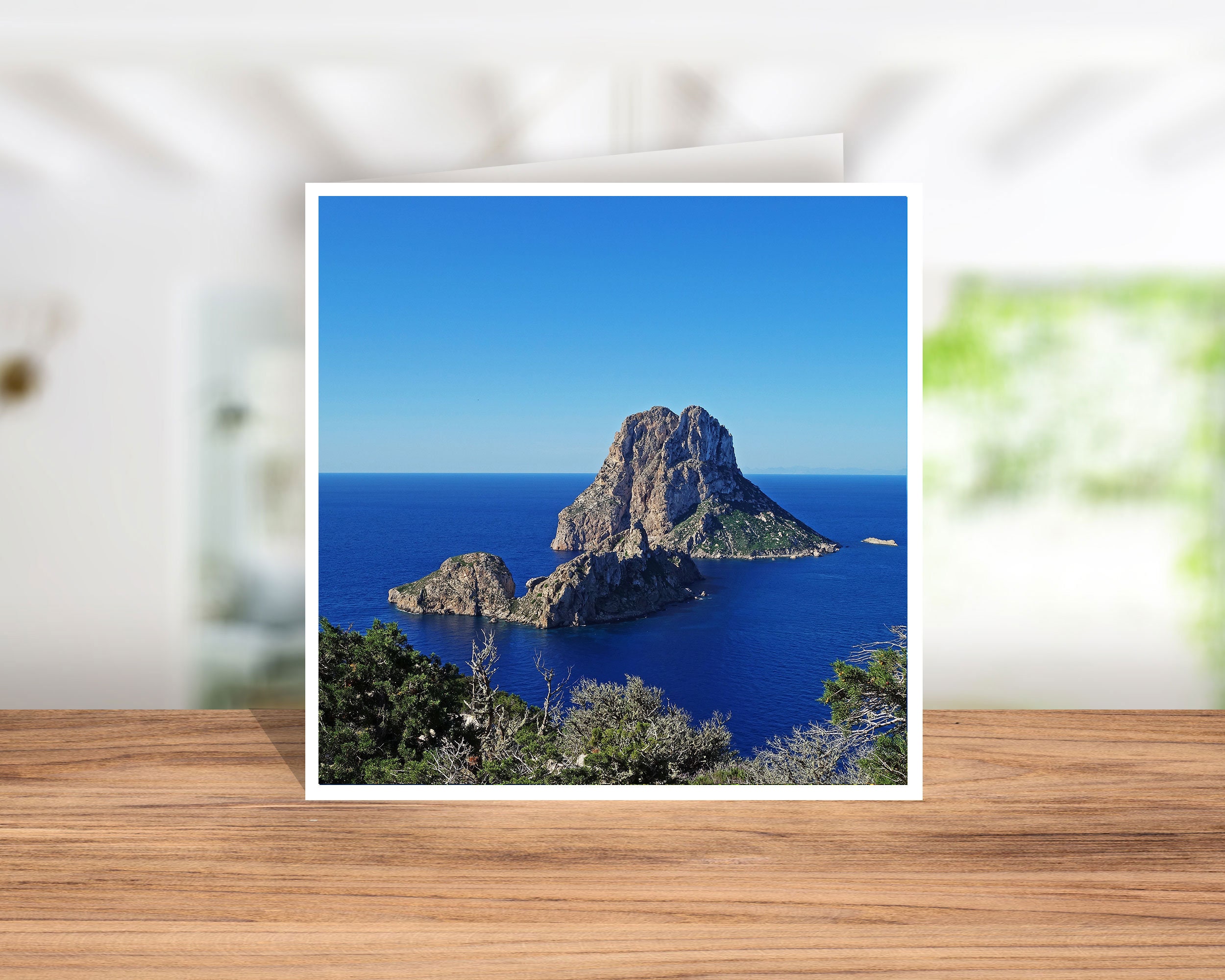 Ibiza Card of Es Vedra, Ibiza Birthday Card, Ibiza Icon, Summer