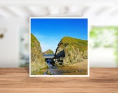 Holywell Beach Card, Cornish Holywell Seascape Card, Holywell Beach Anniversary Card, Holywell Bay Christmas  Card, Holywell GreetingsCard