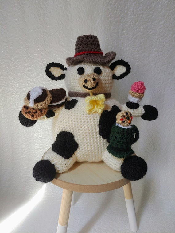 cowboy cow stuffed animal