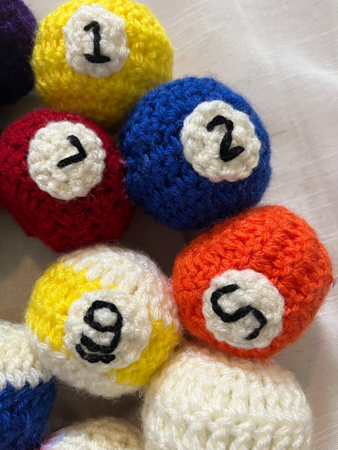 Crocheted Pool Ball Wreath: Handmade Billiard Room Decor - Etsy