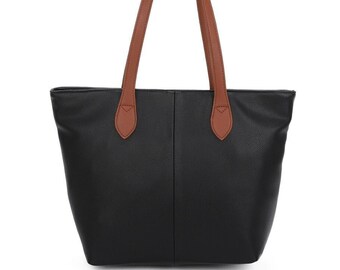 Vegan Henkeltasche Schultertasche Beuteltasche senfgelb,schwarz,marine,shopper, Fuchsia, Shopper Taschen | vegane Schultertasche | Geschenke |Reisetasche