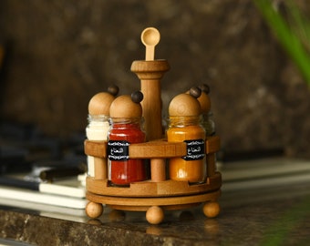 Wall Spice Rack, Wooden Spice Rack, French Spice Rack, The Whole Family gift, Boyfriend Gift, Housewarming Gift