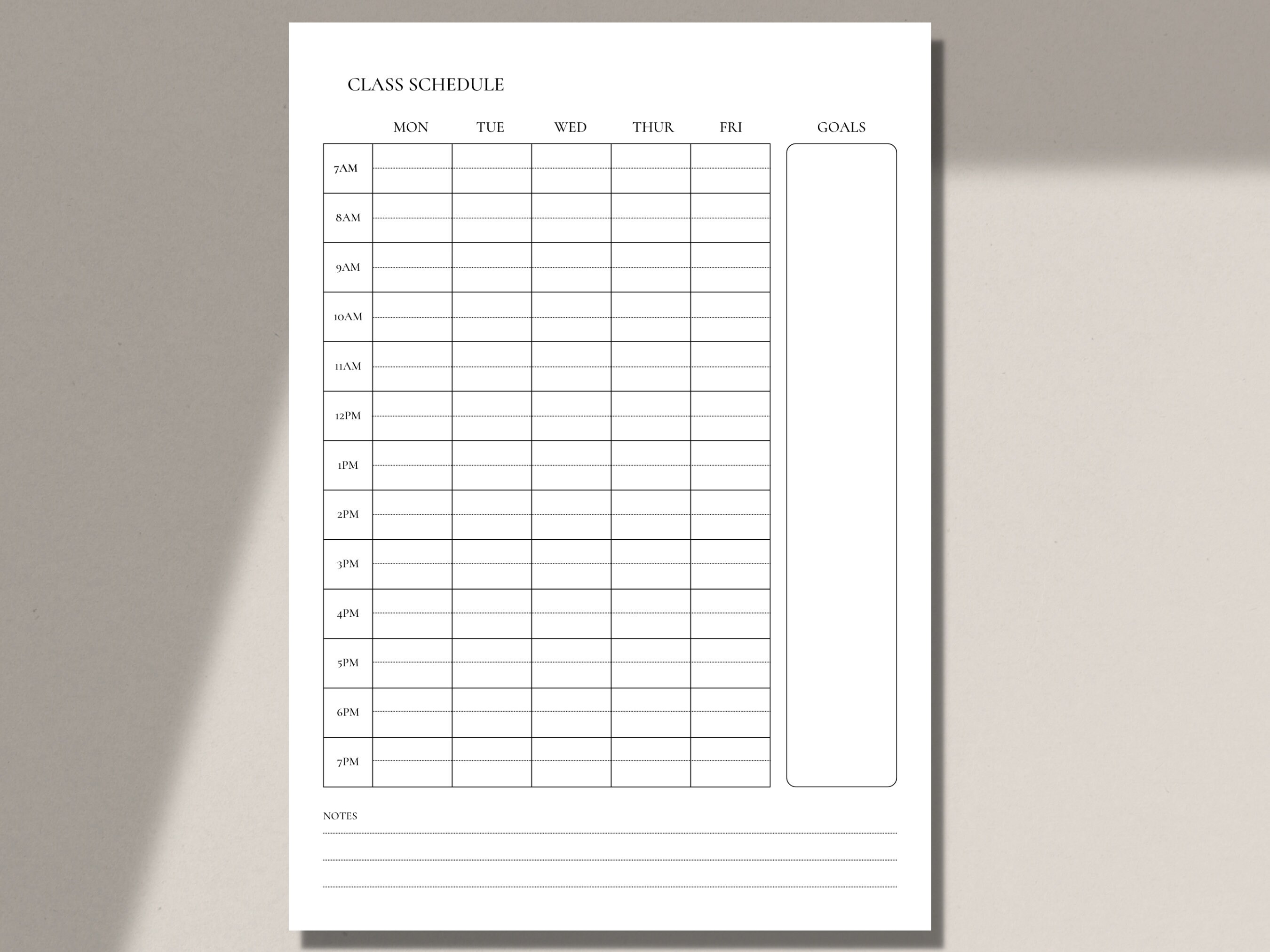 School Schedule, Printable Schedule, School Timetable, Class Schedule ...