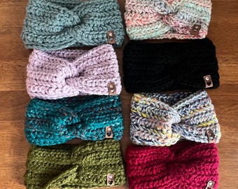 Handmade Crochet Headband/Earmuff for Adults