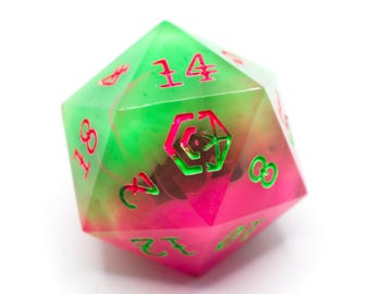 Single handmade oversized 20-sided Dice (30mm D20): XX