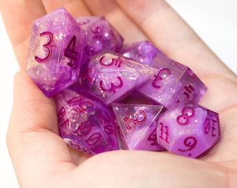 Handmade Dice 8-piece-set