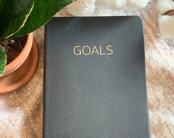 GOALS - Vegan Hardcover Lined Journal